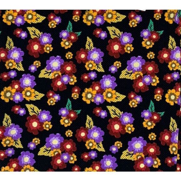 LuLaRoe Womens Skirt Cassie Black Purple Red Floral Pencil XL NWT - Picture 3 of 3